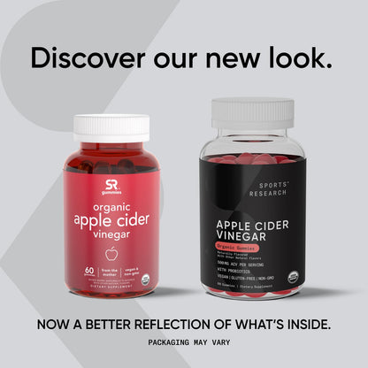 Sports Research Organic Apple Cider Vinegar Gummies with The Mother - USDA Organic Sports ResearchUS supplements