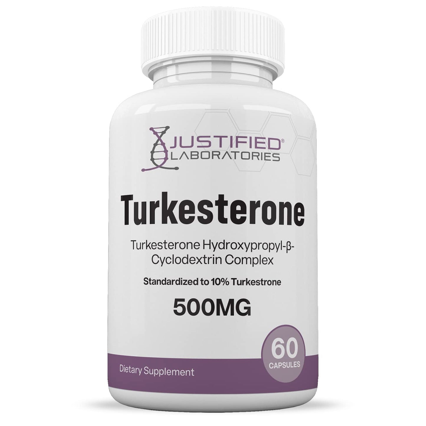 Justified Laboratories (5 Pack Turkesterone 500mg 10% Standardized Naturally Increase Justified LaboratoriesUS supplements