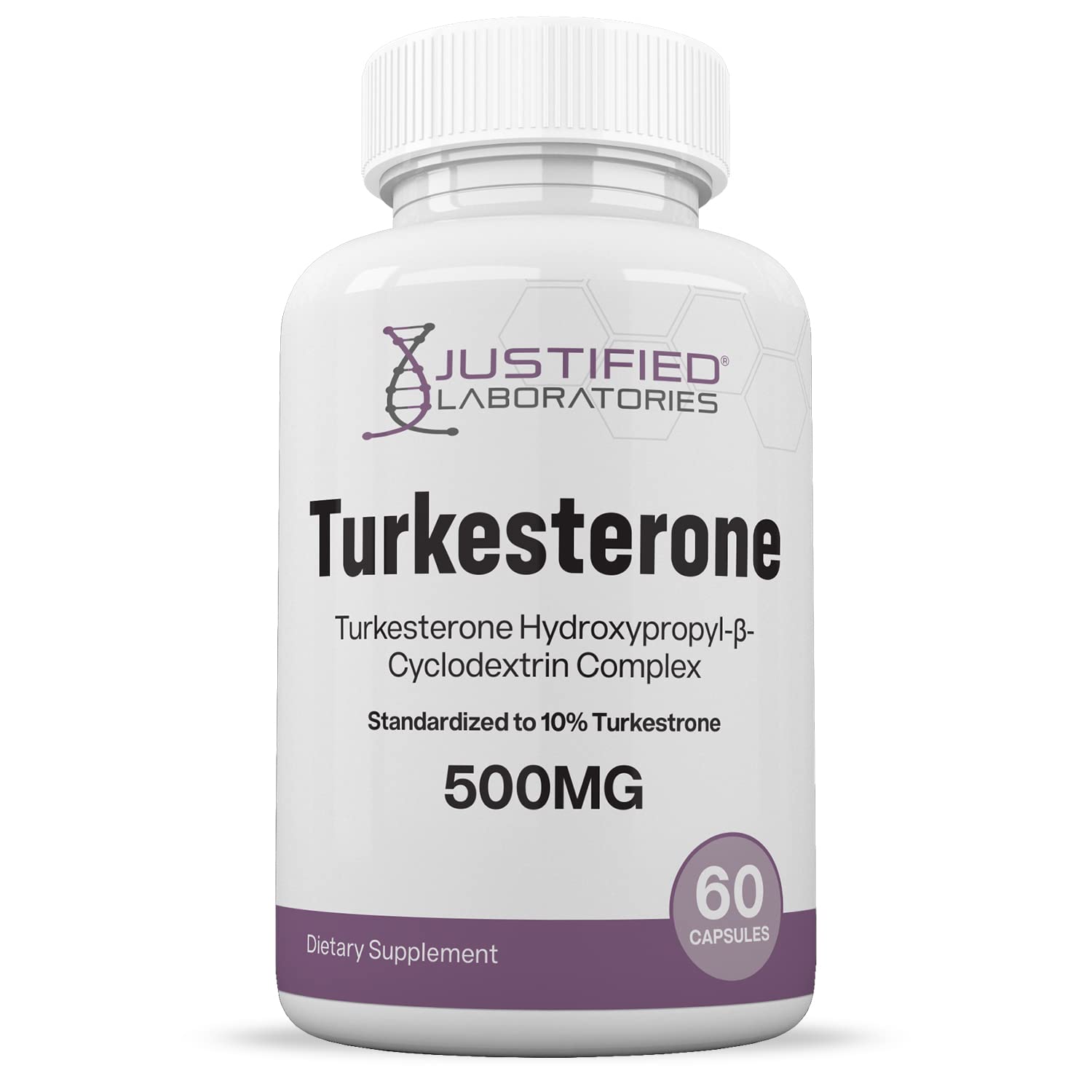 Justified Laboratories (5 Pack Turkesterone 500mg 10% Standardized Naturally Increase Justified LaboratoriesUS supplements