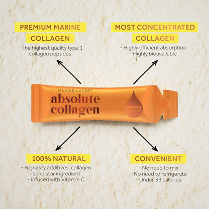 Absolute Collagen Marine Liquid Collagen Supplement for Women - 8000mg Collagen in Each Sachet Absolute CollagenUS supplements