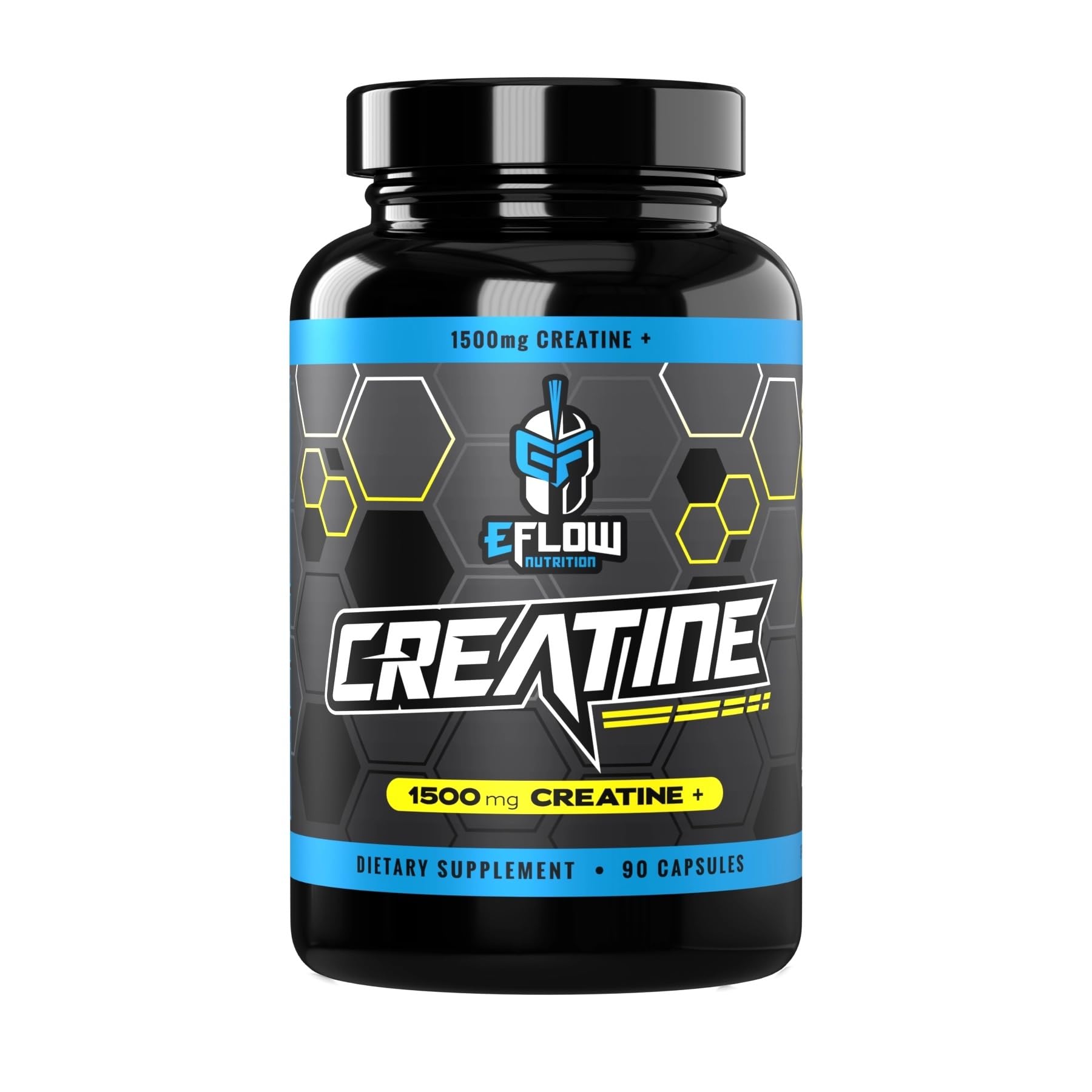 eFlow Creatine Capsules, HCL Creatine Pills - Creatine Supplement for Men & Women, Muscle Builder, Endurance, Strength, with AstraGin and Senactiv (1500mg, 90 Capsules) eFlow NutritionAu supplements