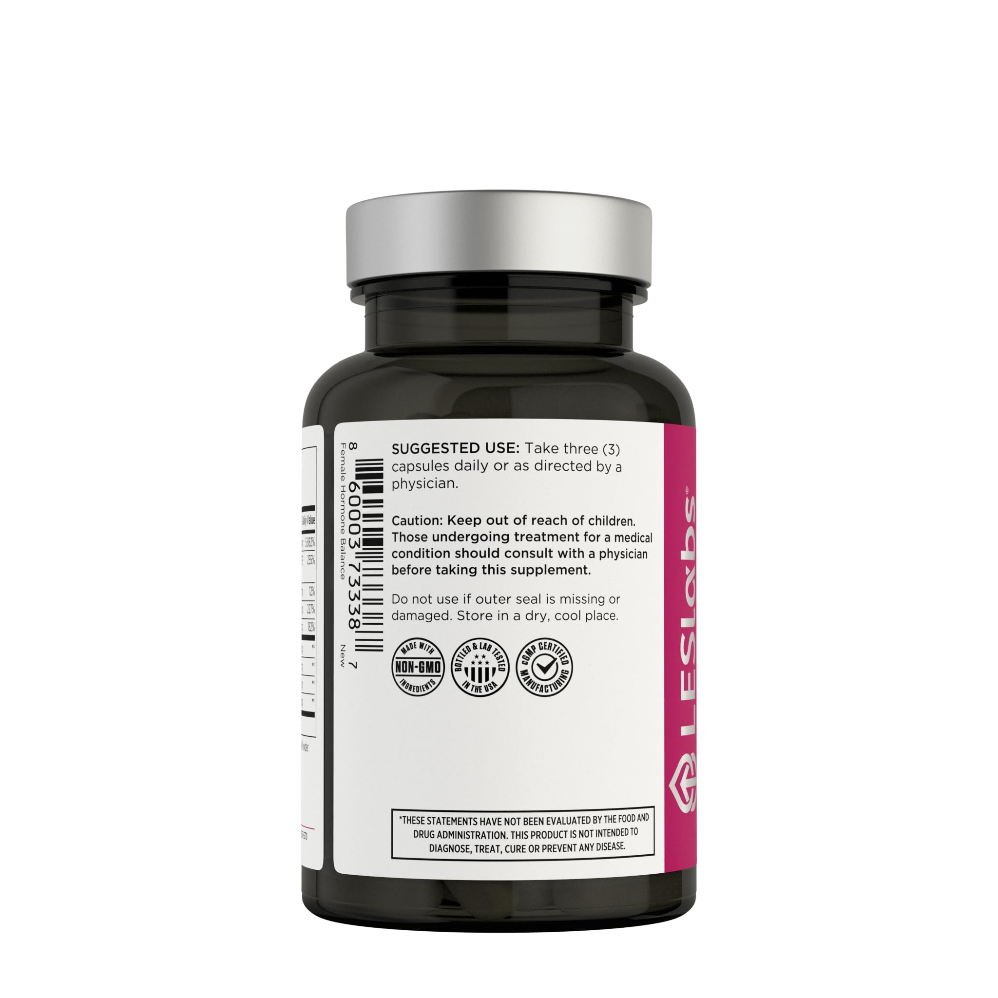 LES Labs Female Hormone Balance Supplement – Hormone Support for Women with Inositol, DIM, Vitex, Chaste Tree, Vitamin B6 & Folate – Menstrual Cycle & Fertility Support – 90 Capsules – Non-GMO LES LabsAu supplements