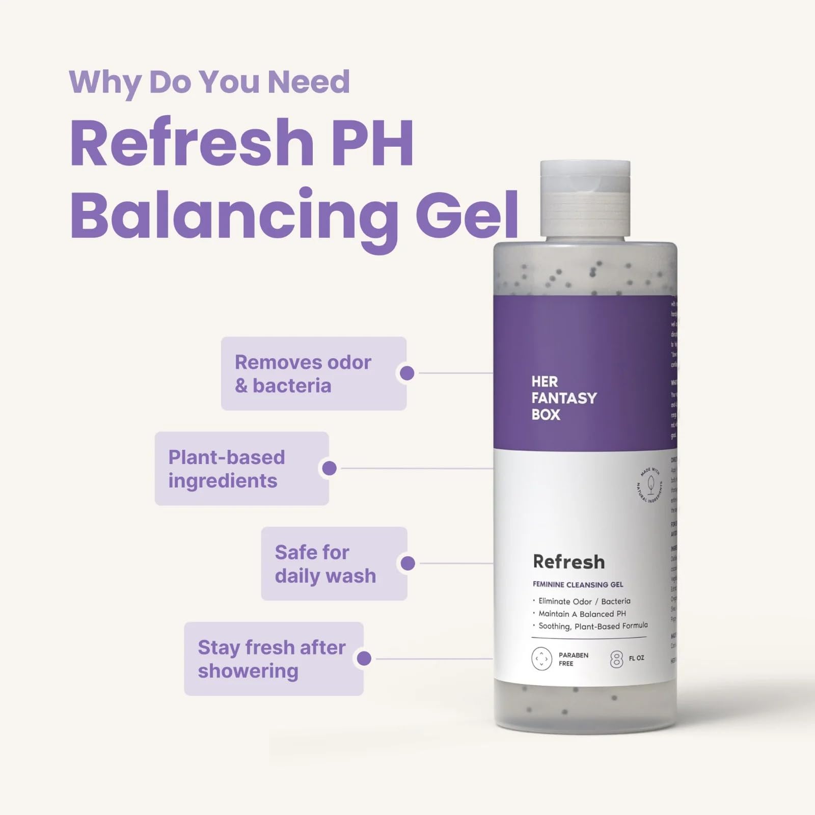 Her Fantasy Box | Refresh pH Balancing Shower Gel Natural Feminine Hygiene Solution Her Fantasy BoxAu supplements