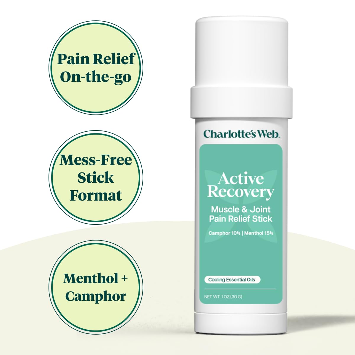Charlotte's Web Active Recovery Muscle & Joint Pain Relief Stick 1oz Charlotte's WebAu supplements