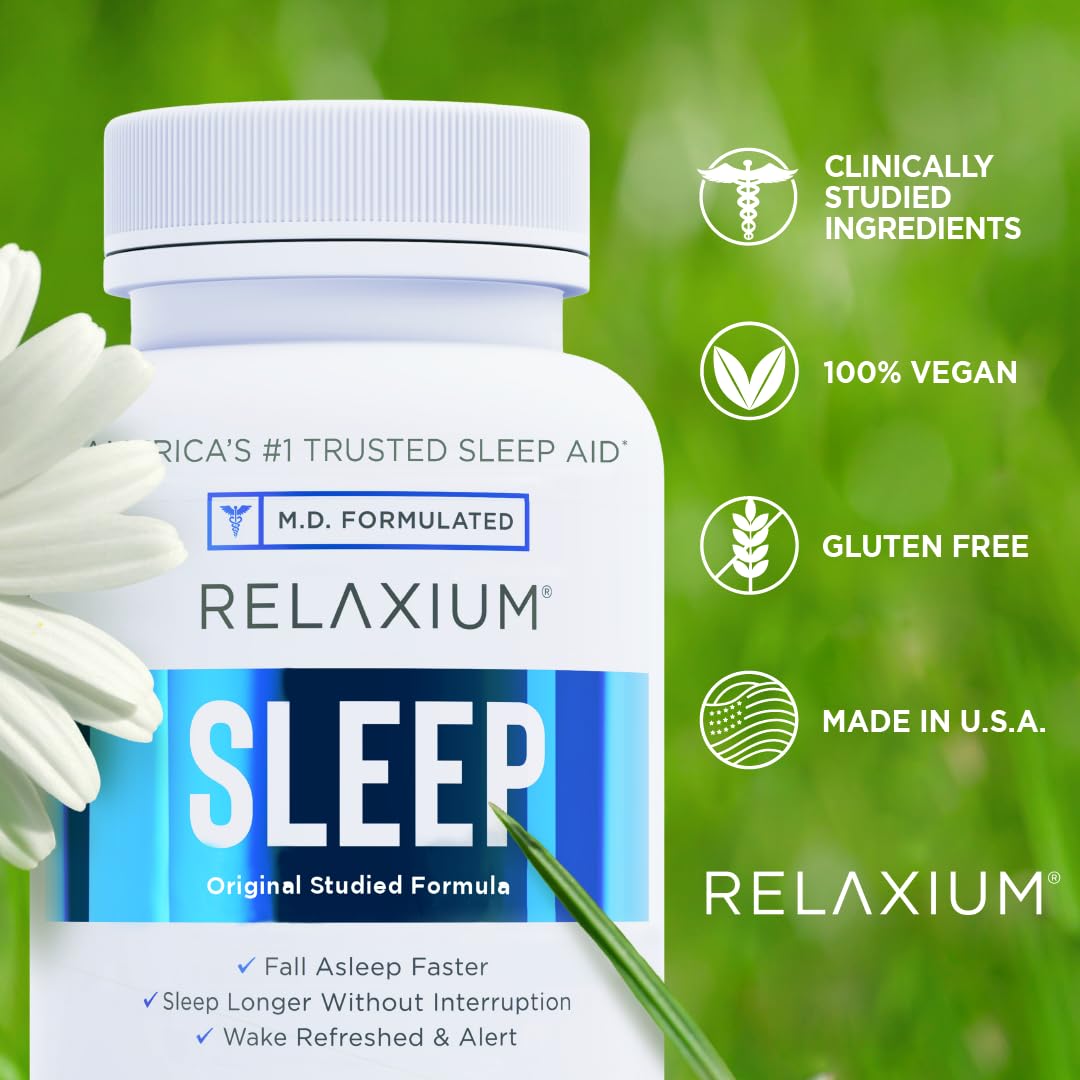 Relaxium Sleep Aid, 30-Day Supply, Dietary Supplement for Better Sleep RelaxiumAu supplements