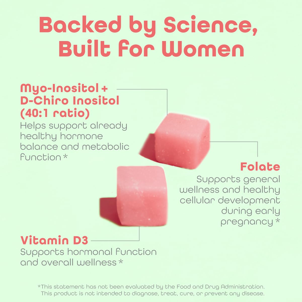 kindnature Myo-Inositol & D-Chiro Inositol Gummies for Women – 2000mg + 50mg, Ideal 40:1 Ratio – with Vitamin D & Folate – Hormone Balance Support – Vegan, Watermelon Flavor (120 Gummies) kindnatureAu supplements