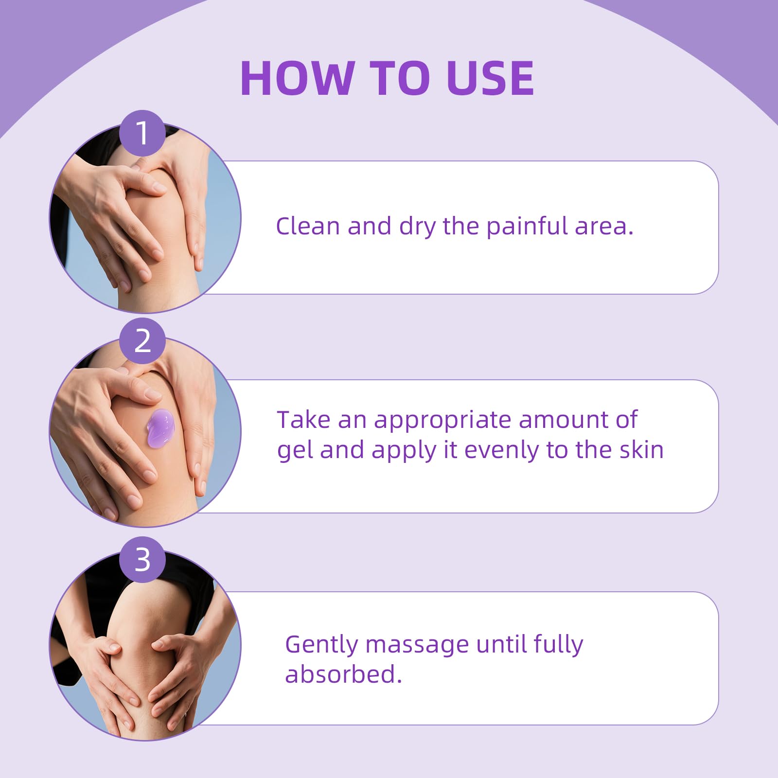 Nodfens Joint Pain Gel, Purple Relief Soothing Massage Cream for Knees, Neck, Feet, Hand Whole Body NodfensAu supplements