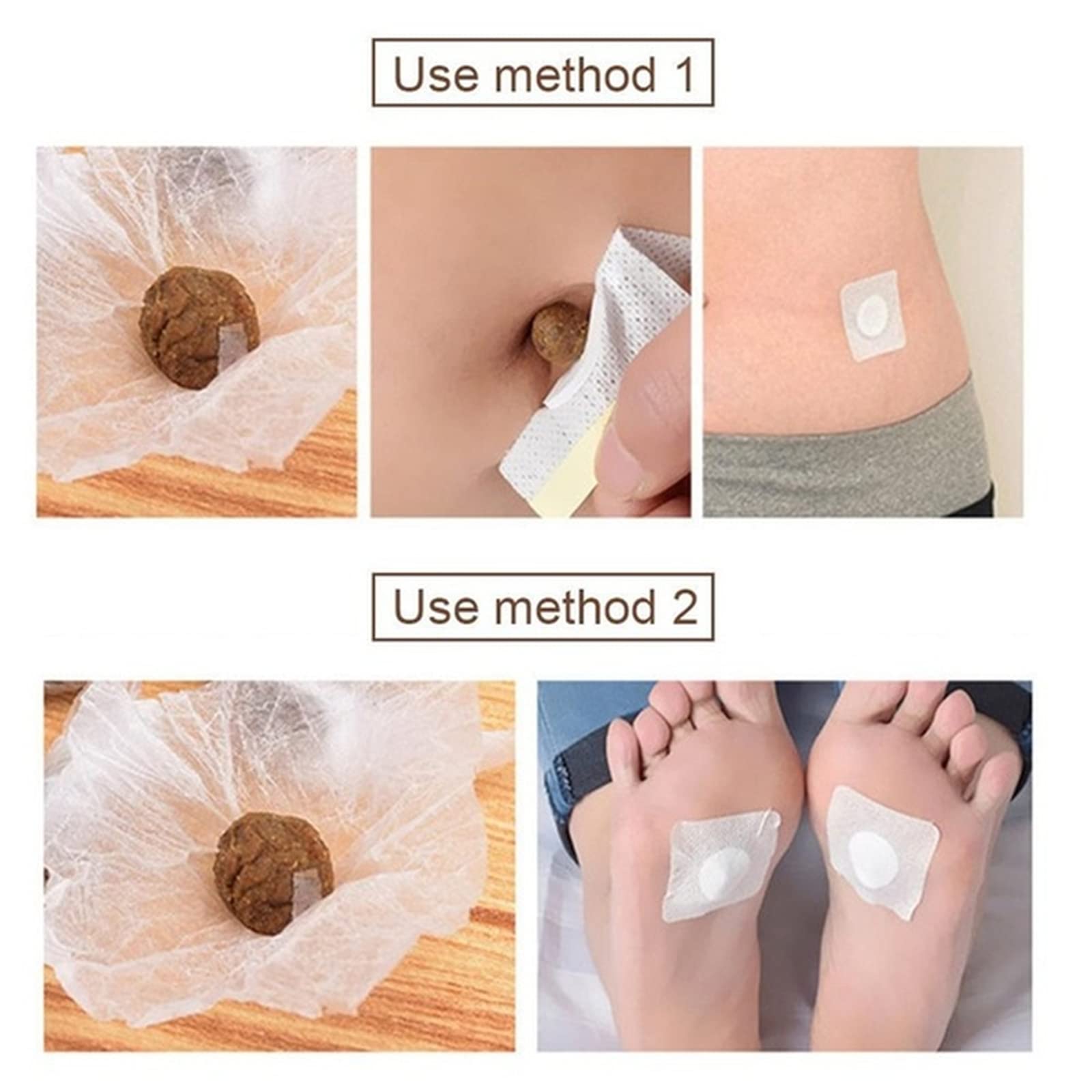 Bubchen Mugwort Belly Patch,30Pcs Natural Wormwood Essence and 30Pcs Belly Sticker BURWSEKKUS supplements