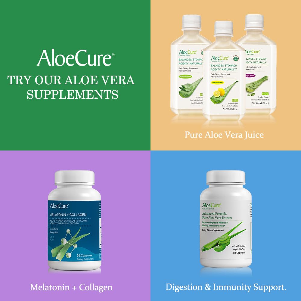 AloeCure VeraFlex Natural Joint Health, 60 Capsules, Clinically Tested Natural Plant-Based Formula to Support Comfort, Mobility and Flexibility - Featuring Organic Aloe Vera, 3-Pack AloeCureAu supplements