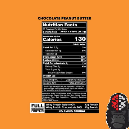Gorilla Mode Premium Protein - Chocolate Peanut Butter / 24 Grams of Protein/Recover Gorilla MindUS supplements