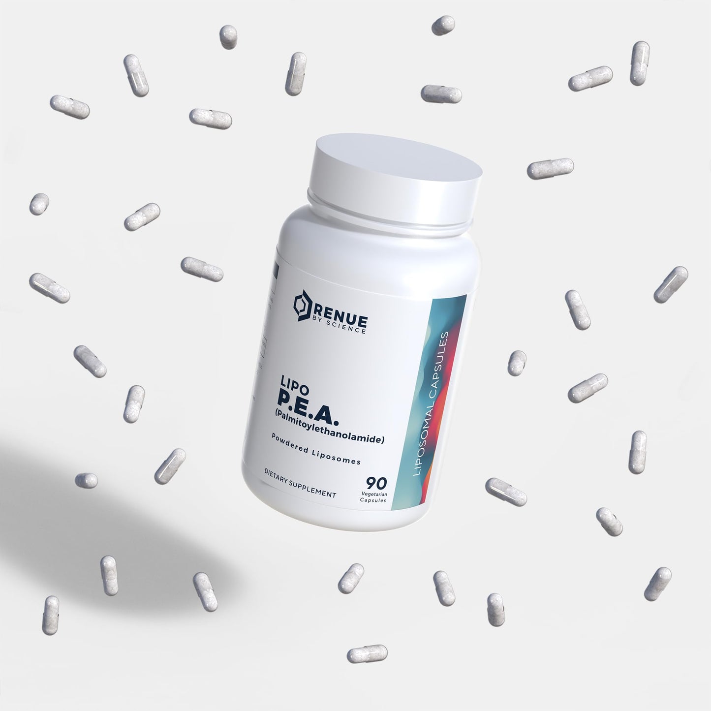 Renue By Science P.E.A | Liposomal Pea Palmitoylethanolamide Supplement | 90 P.E.A Capsules - 250mg Palmitoylethanolamide per Serving | Non-GMO | Made in The USA & Third-Party Tested Renue By ScienceUS supplements