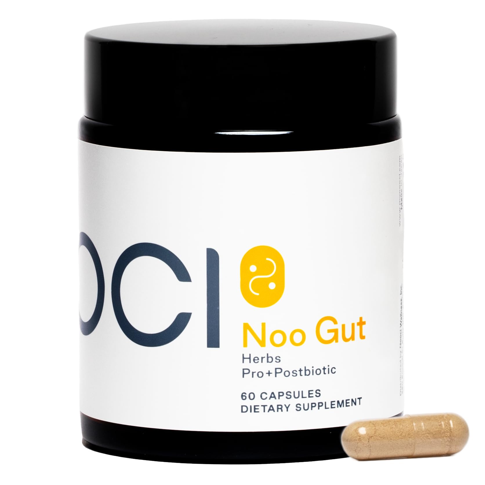 NOOCI NOO Gut, Gut + Skin: 3-in-1 Gut Health Supplement with Herbs, Probiotic & Postbiotic, Digestive Support for Bloating & Constipation, 60 Vegan Capsules NOOCIAu supplements