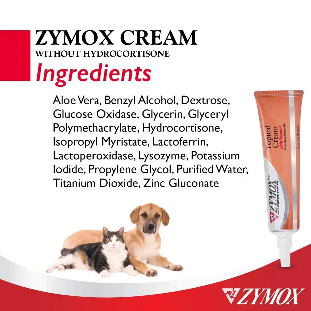 Pet King Brands ZYMOX Veterinarian Strength Topical Cream for Dogs and Cats, 1oz Pet King Brandsnz supplements