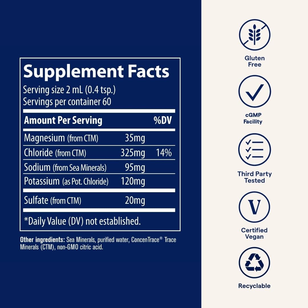 Trace Minerals NO! Muscle Cramps - Supplement for Healthy Muscle Function - Liquid Supplement - Electrolyte Balance - Endurance & Energy - Sugar-Free - 4.06 fl oz (60 Servings) Trace MineralsAu supplements