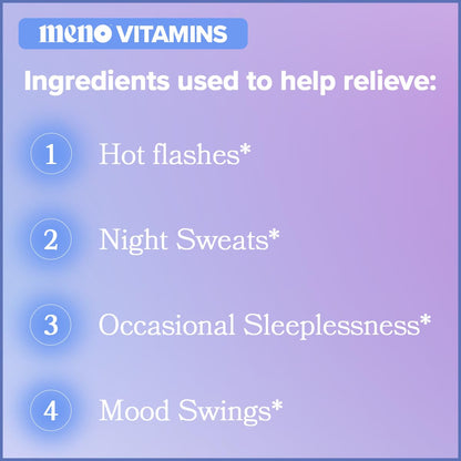 MENO Gummies for Menopause, 30 Servings (Pack of 2) - Hormone-Free Menopause O PositivUS supplements