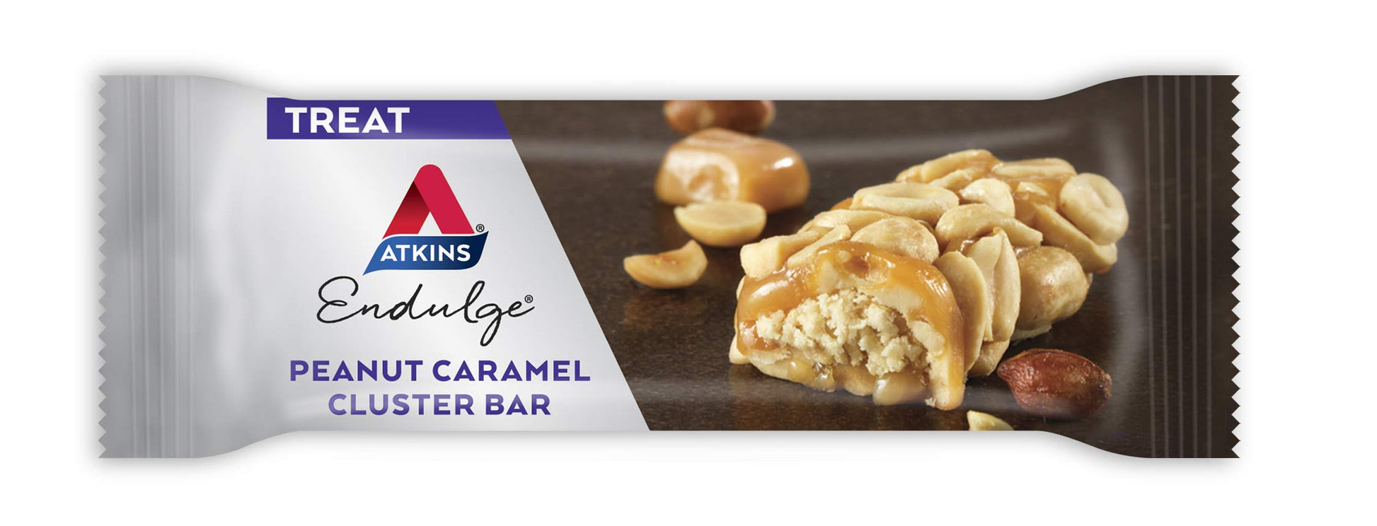Atkins Peanut Caramel Cluster Bar, Dessert Favorite, High in Fiber, 3g Net Carb, 1g Sugar AtkinsUS supplements