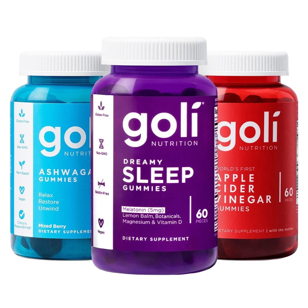 Goli - Sleep, Apple Cider Vinegar & Ashwagandha Gummy Bundle GoliAu supplements