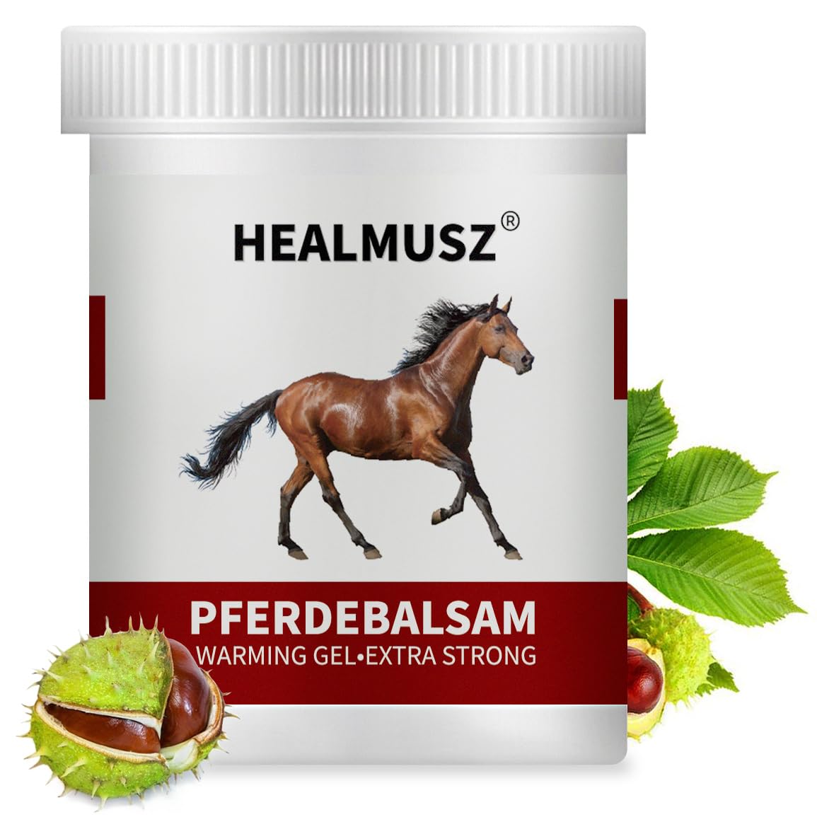 Horse Chestnut Cream Extra Strength Warming Massage Gel 16.9 Fl Oz (500mL) - Pferdebalsam for Varicose Veins, Muscle, Neck & Joint Discomfort, Bruises and Numbness ciwollAu supplements