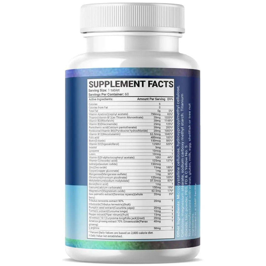 Organic Strength Daily Men's Multivitamins - Multivitamin for Men & Multimineral Supplement for Enhanced Energy Organic StrengthAu supplements