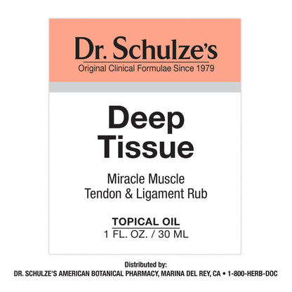 Dr. Schulze's Deep Tissue Oil | Powerful Herbal Support for Muscles, Tendons and Joints Dr. Schulze'sUS supplements
