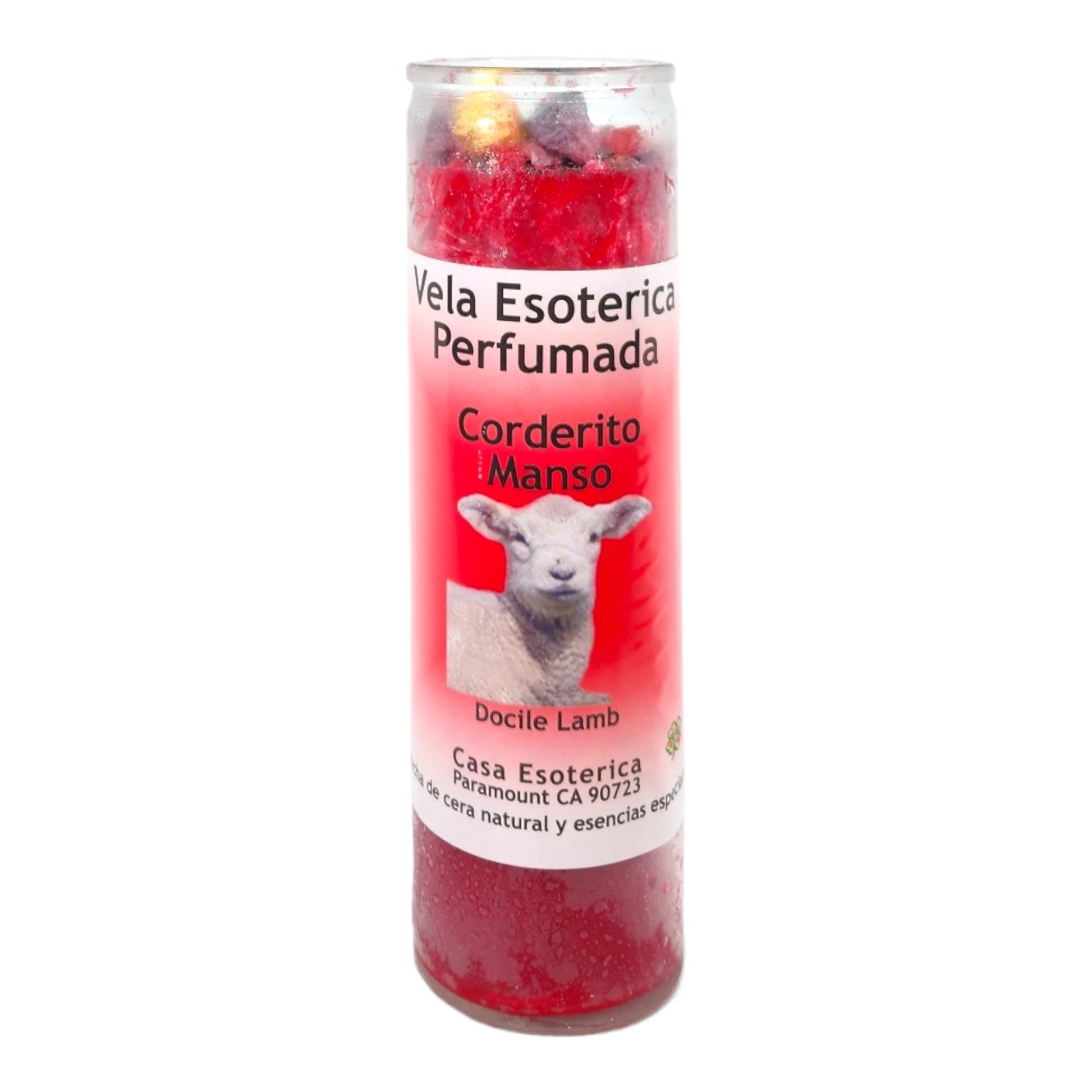 Calming Lamb-Palm Wax Spiritual Intention Spell Candle-[RED] | Vela CASA ESOTERICA PERFUMADA MAGICK SPACEAu supplements