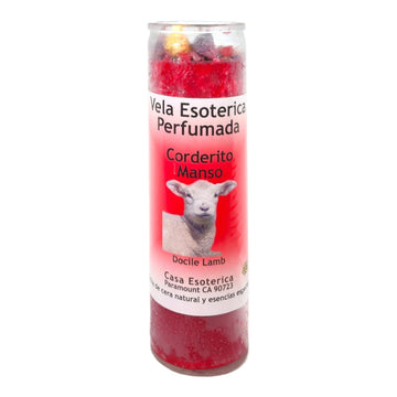 Calming Lamb-Palm Wax Spiritual Intention Spell Candle-[RED] | Vela CASA ESOTERICA PERFUMADA MAGICK SPACEAu supplements