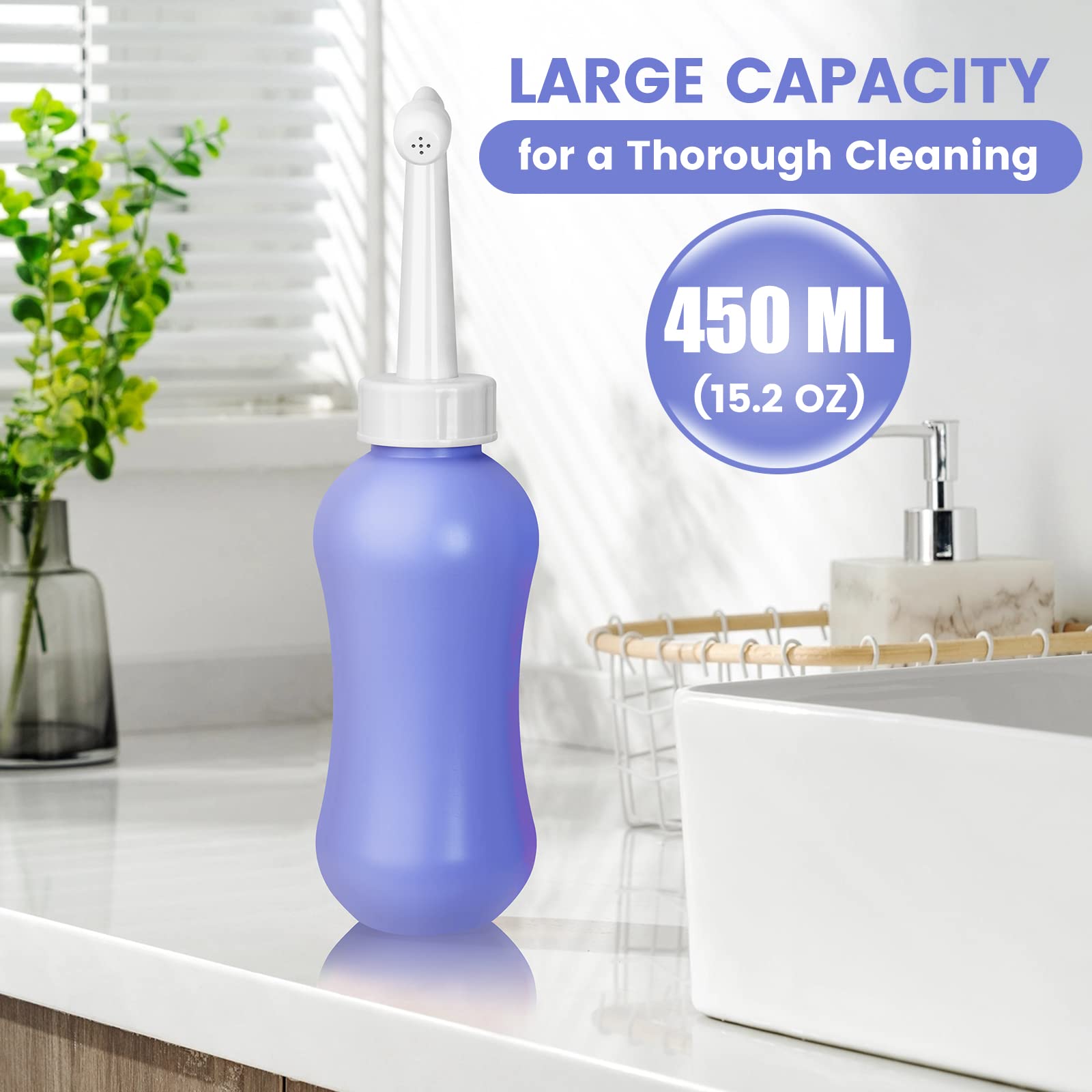 450ml Peri Bottle Postpartum for Feminine Care, 2 Pack Portable Travel Bidet for Toilet, Perineal Bottle VicnKioHAu supplements