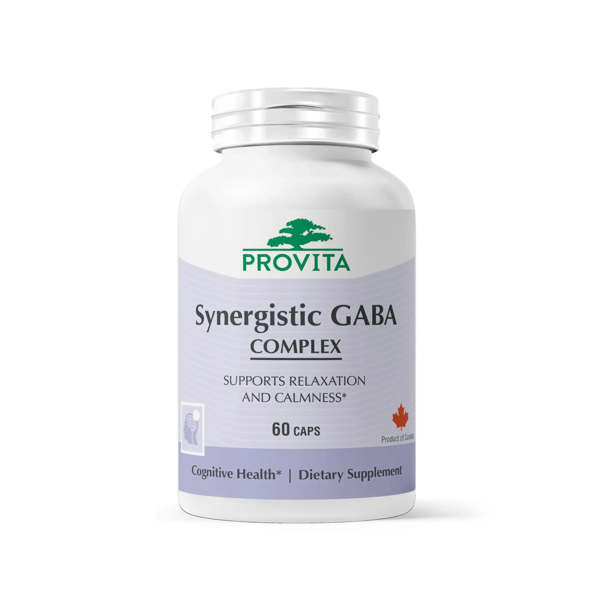 PROVITA Synergistic GABA Complex | GABA Supplement | with B6 & Glutamic Acid | Stress Relief Supplement | Mood Support | Relaxation & Calmness | Brain Support | Mood Enhancer | 60 Veg Capsules PROVITAAu supplements