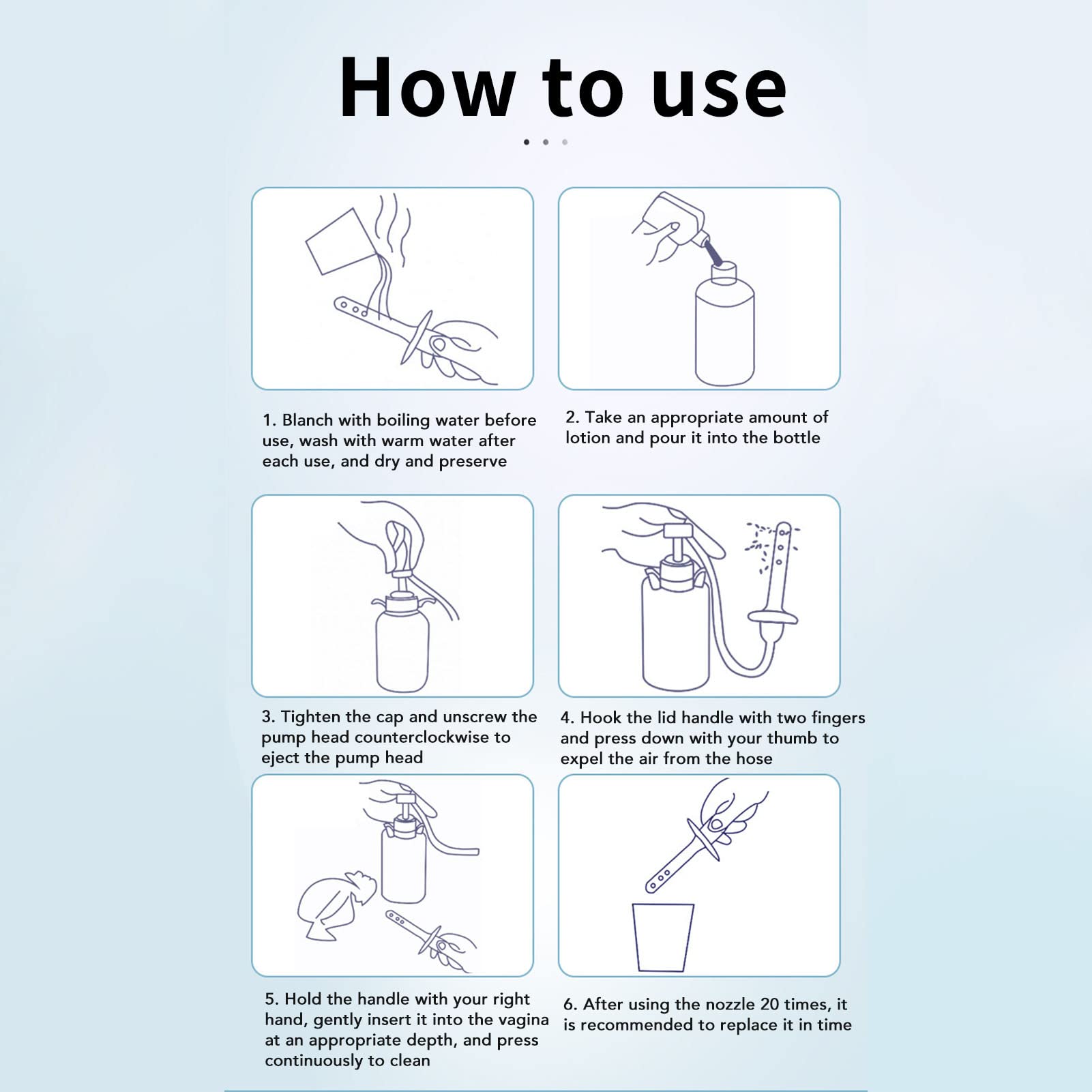 Vaginal Douche Cleaner,350ml Vaginal Cleanser Vaginal Douche Reusable Vaginal Cleansing System BrrnooAu supplements