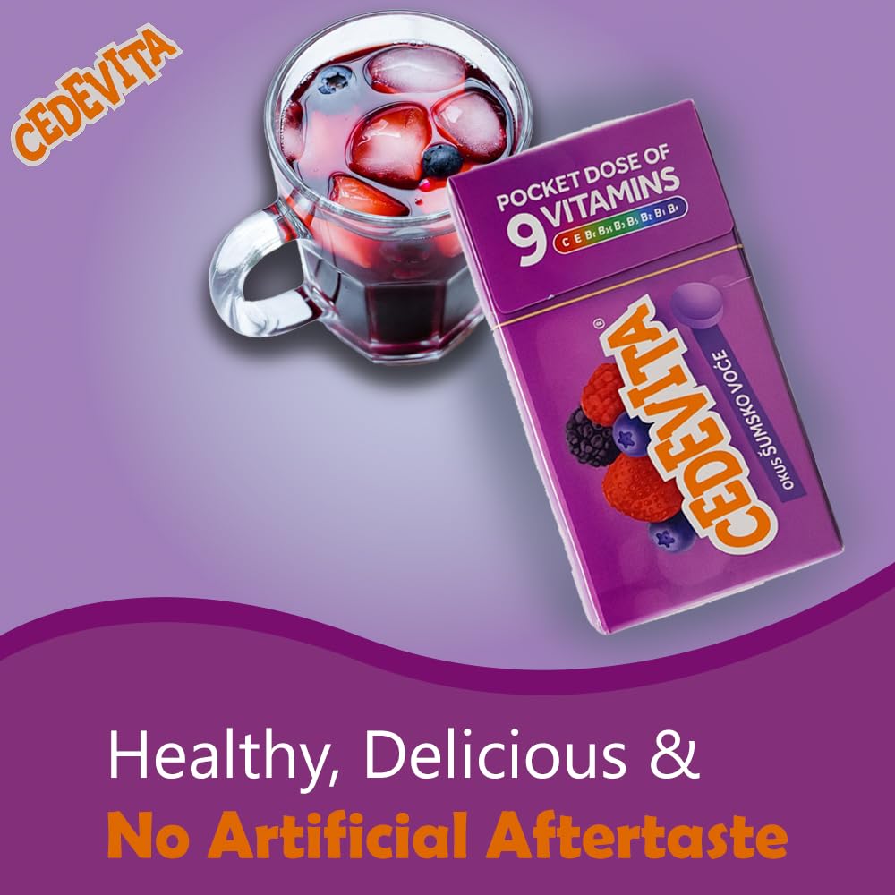 Cedevita Multivitamin Healthy and Sweet Candies - Pack of 8 (Forest Fruit) SORINAUS supplements