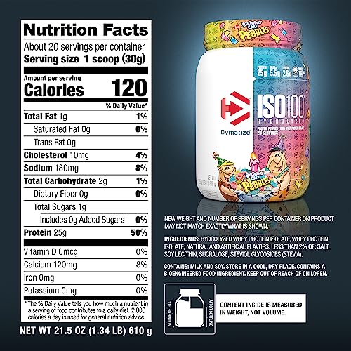Dymatize ISO 100 Whey Protein Powder with 25g of Hydrolyzed 100% Whey Isolate DymatizeUS supplements