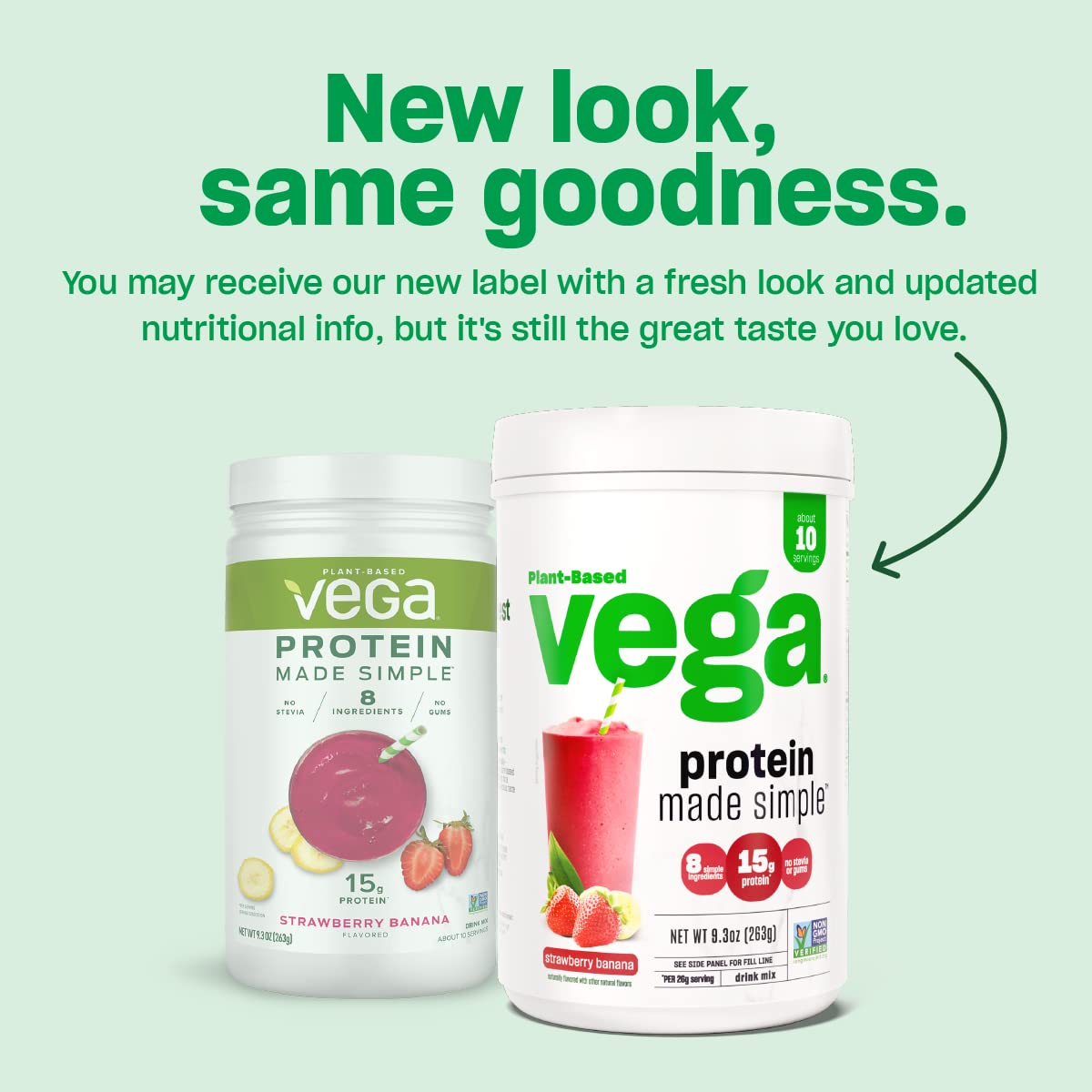 Vega Protein Made Simple, Caramel Toffee - Stevia Free Vegan Protein Powder, Plant Based VegaUS supplements