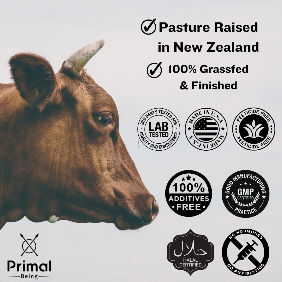 Primal Being Grassfed Beef Colostrum - Supports Immune Function, Gut Health, Hair Primal BeingUS supplements
