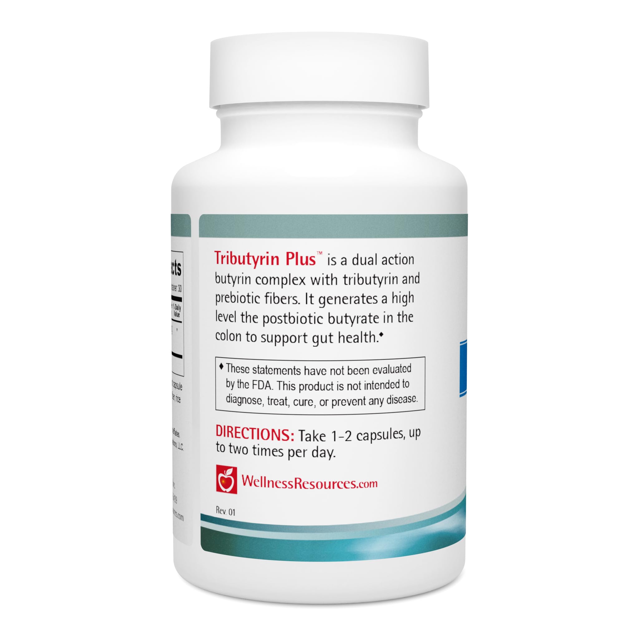 Wellness Resources Tributyrin Plus Postbiotic Supplement for Gut Health with High Absorption ButyraGen Tributyrin Complex (800mg per Two Capsules, 60 Veggie Capsules) Wellness ResourcesAu supplements