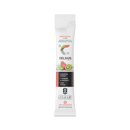 CELSIUS Kiwi Guava Lime On-the-Go Powder Stick Packs, Zero Sugar , 14 Count (Pack of 1) CELSIUSUS supplements