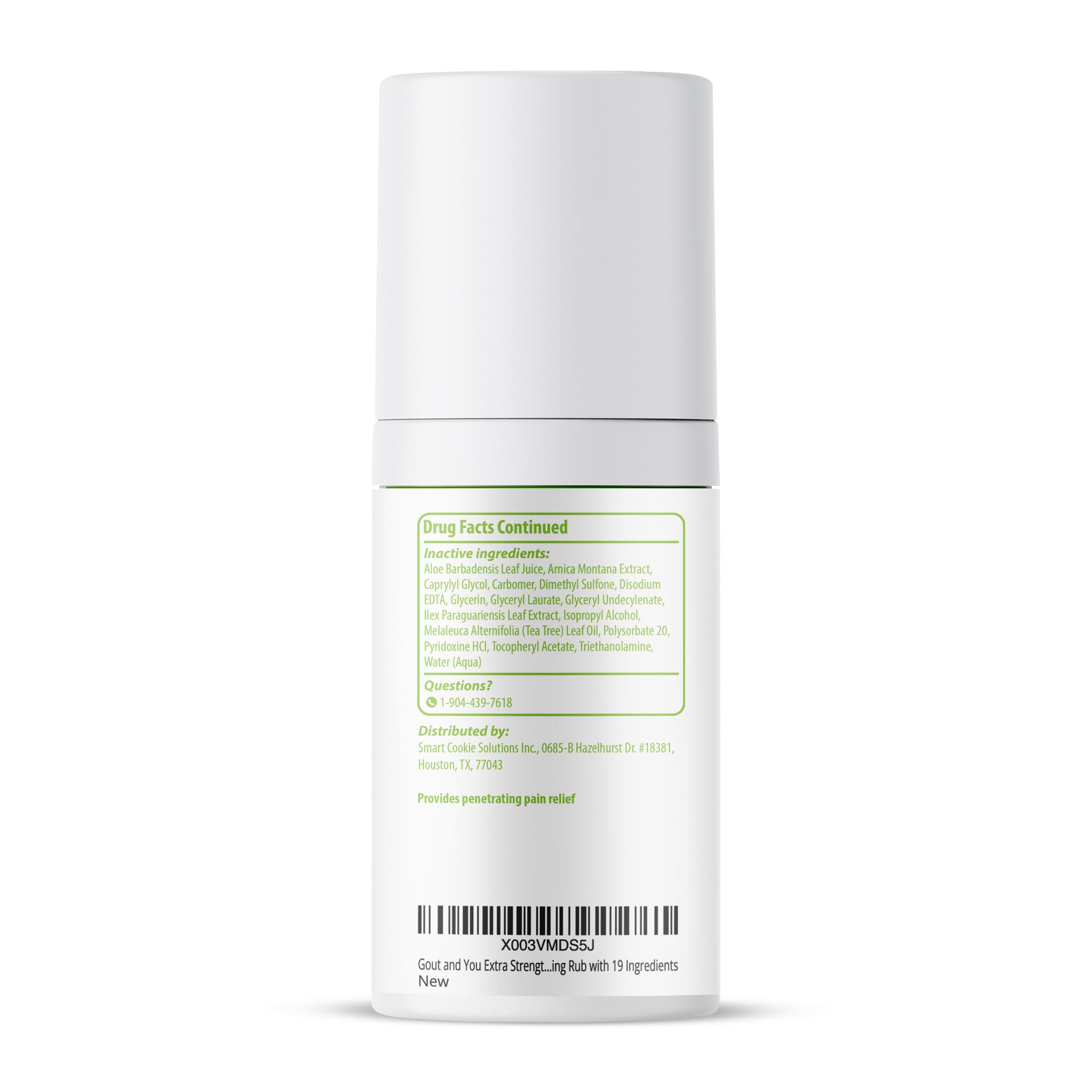 Gout and You Extra Strength Optimized Menthol Joint Discomfort Relief Cream for Joint Flare-Ups, Tendon, Muscle Ache - Fast Acting Joint Discomfort Relieving Rub with 19 Ingredients Gout and YouAu supplements
