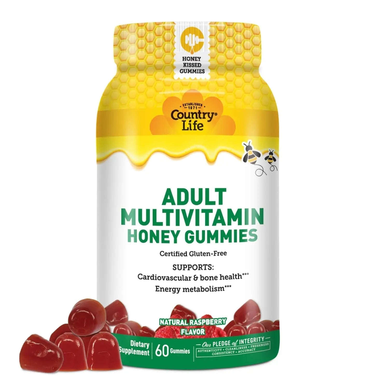 Country Life® Tart Cherry & Adult Multivitamin Honey Gummies - Bundle - Non-GMO - Certified Gluten Free Country LifeAu supplements