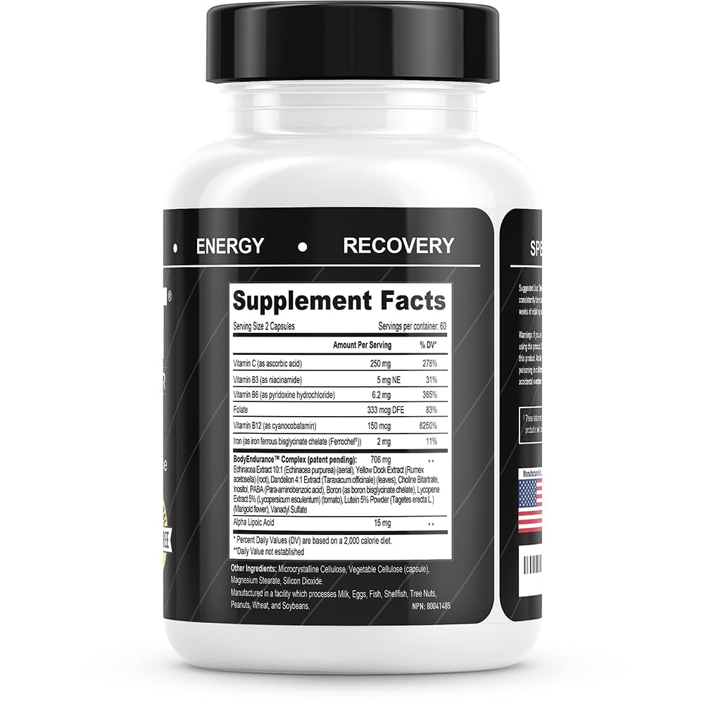 EPO-BOOST Natural Blood Builder Iron Supplement. RBC Support Made in USA with Echinacea & Dandelion Root helping VO2 Max, Energy, Endurance (1-Pack) EPO-BoostAu supplements