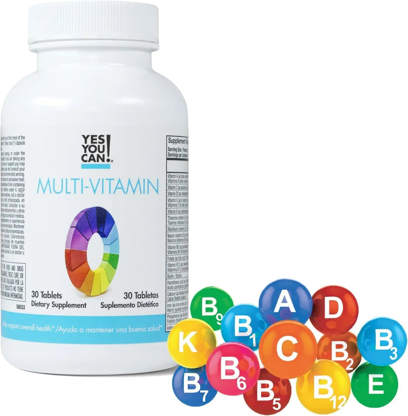 Yes You Can! Daily Multivitamins for Men and Women - Helps Assist Overall Health & Well-Being, Contains Antioxidants Yes You Can!Au supplements