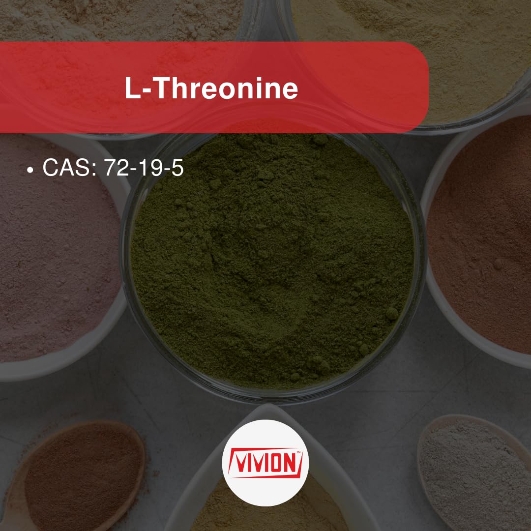 Vivion L-Threonine Powder 1000 Grams - Amino Acid Powdered for Manufacturing Muscle Recovery, Immune & Gut Health Tablet Capsule Formulations - 1 kg (2.2 lb) VivionAu supplements