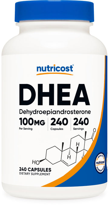 Nutricost DHEA 100mg, 240 Capsules - Gluten Free, Soy Free, Non-GMO, Supplement NutricostAu supplements