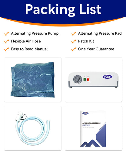 VOCIC Alternating Air Pressure Mattress Pad-with Micro Air Holes & Sleep Mode-Bed Sore VOCICUS supplements