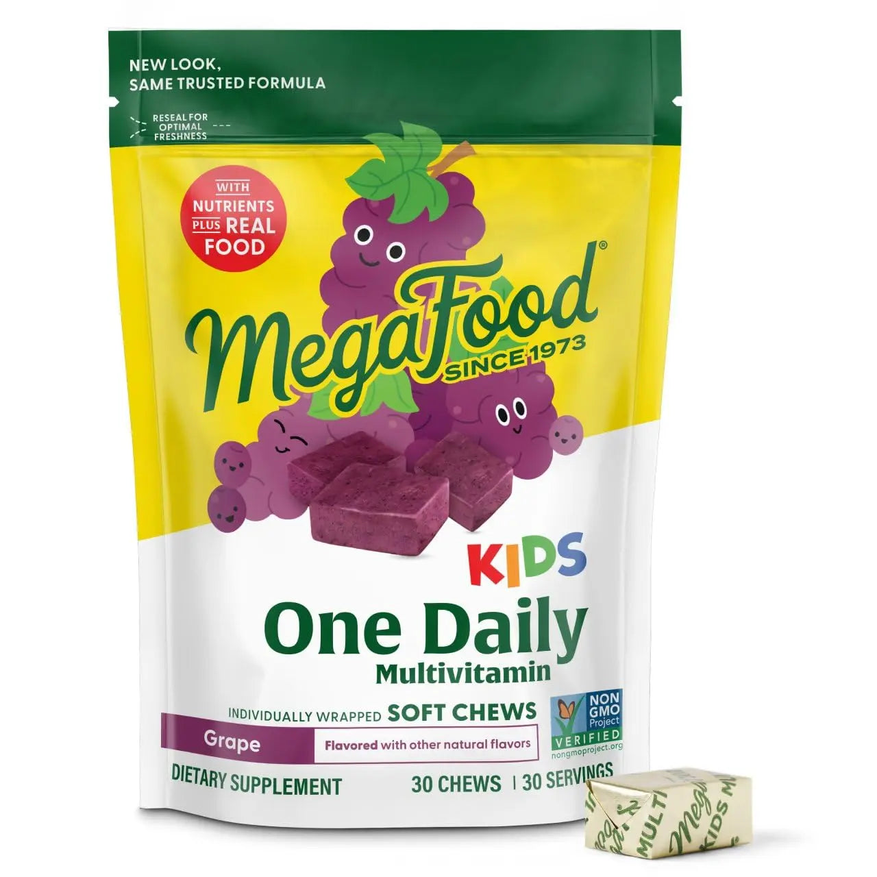 MegaFood Kids One Daily Multivitamin Soft Chews - Kids Vitamins with Vitamin B, Vitamin C, Vitamin D & Vitamin E - Age 4+, Vegetarian MegaFoodAu supplements