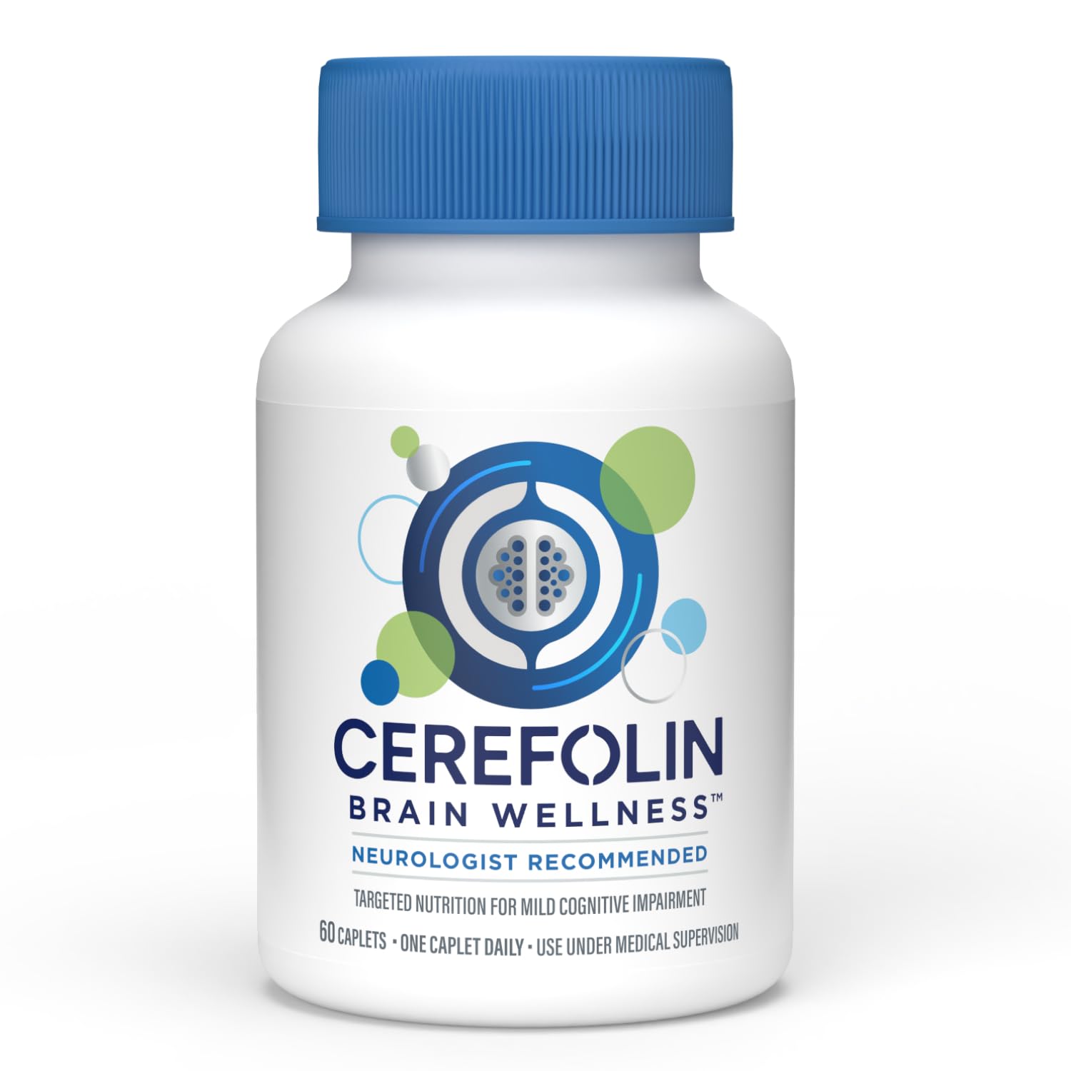 Cerefolin Brain Wellness, Targeted Nutrition for Cognitive Support, Improves Memory, Focus & Concentration, L-Methylfolate, NAC, B12, Neurologist Recommended (60 Count) CerefolinAu supplements