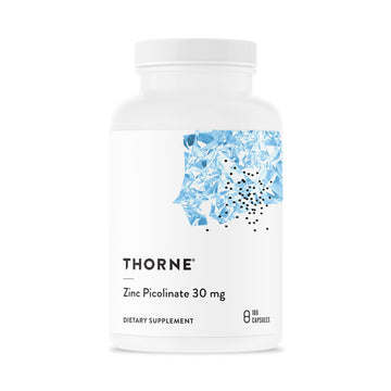Thorne Research - Zinc Picolinate 30 mg - Well-Absorbed Zinc Supplement for Growth and Immune Function - 180 Capsules THORNEAu supplements