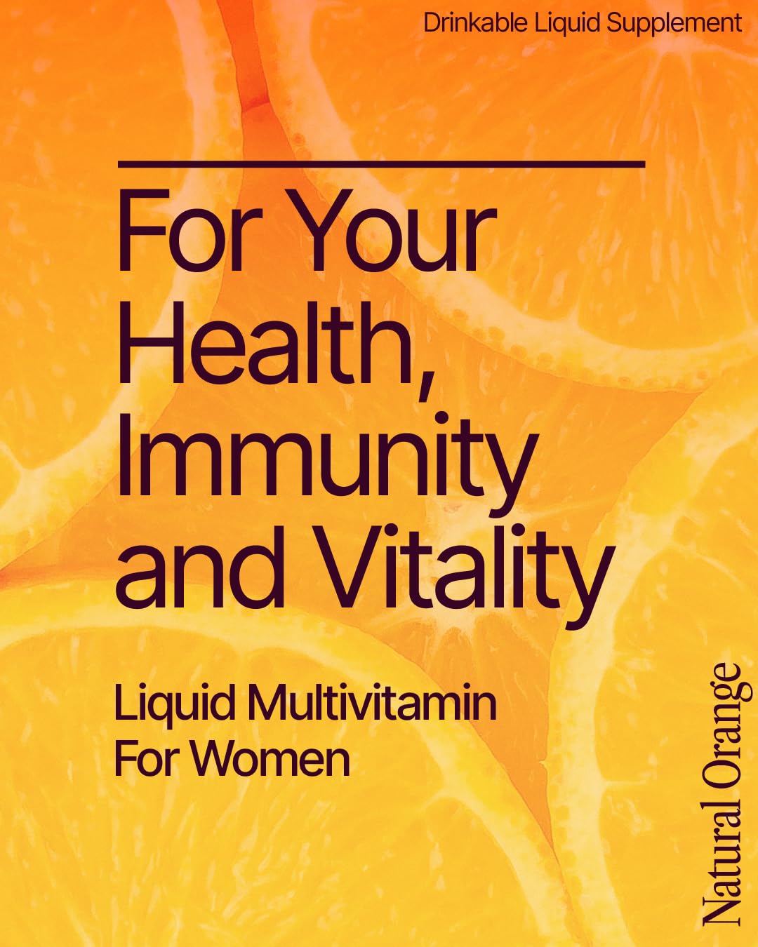BeMe Liquid Multivitamins for Women - Advanced Liquid Delivery System with 13 Vitamins & Minerals - Tear & Go Sachets, Non-GMO, Orange Flavor (15 Sachets) BeMeAu supplements