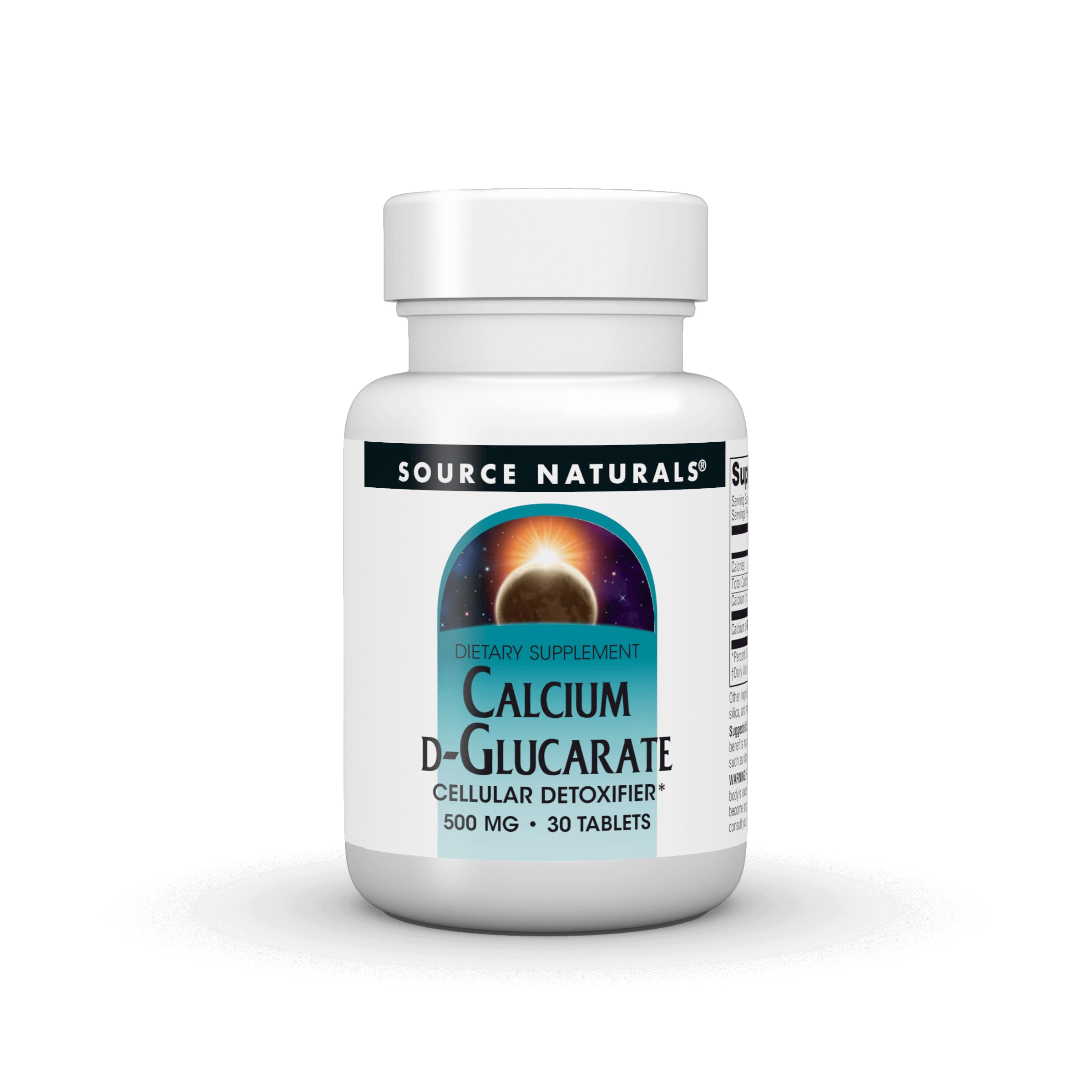 Source Naturals Calcium D-Glucarate, Cellular Detoxifier* 500mg - 30 Tablets Source NaturalsAu supplements