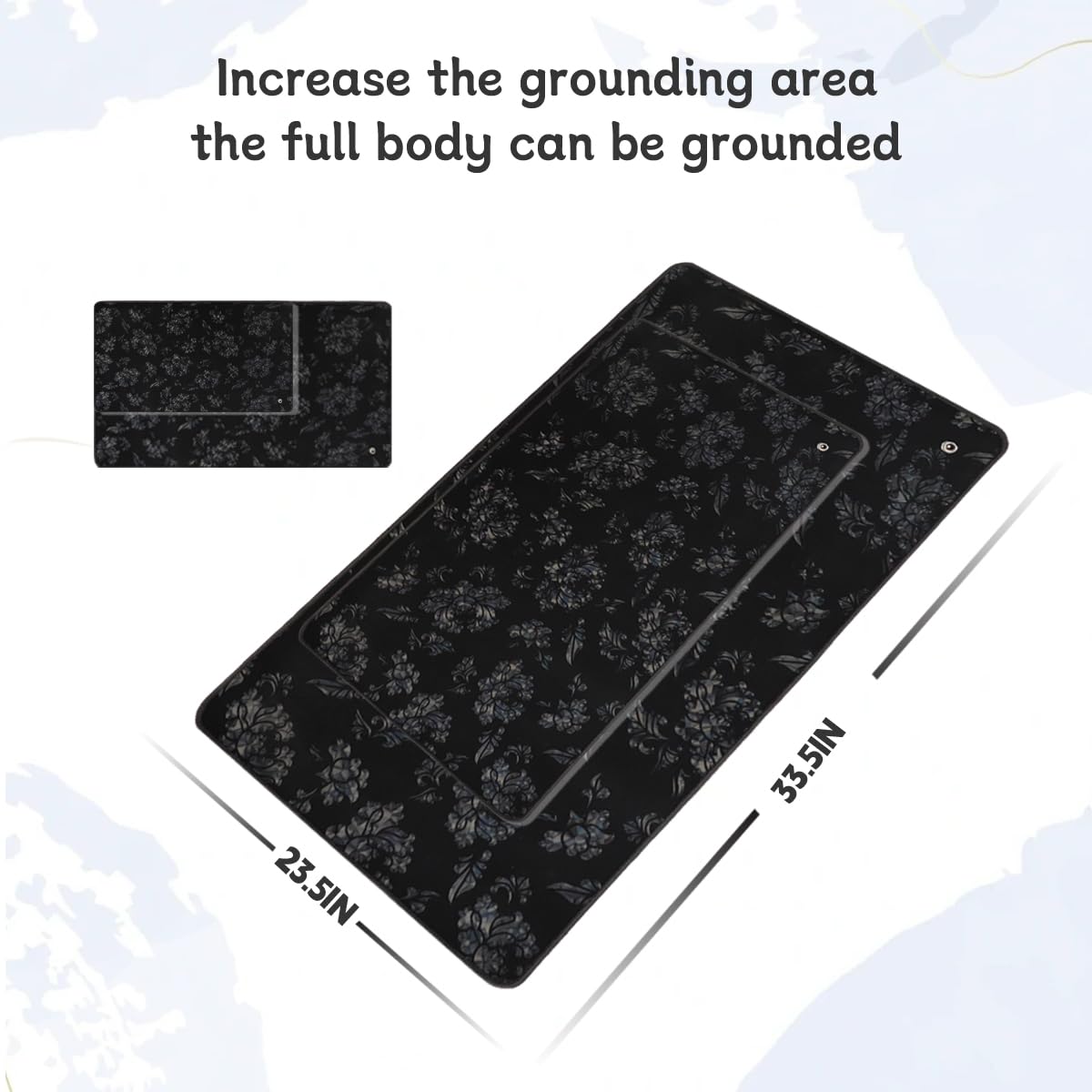 LOSUVERO Grounding Mat for Bed, 33.5x23.5Floral Printed Grounding Pad for Health Therapy, Efficient Sleep LOSUVEROAu supplements