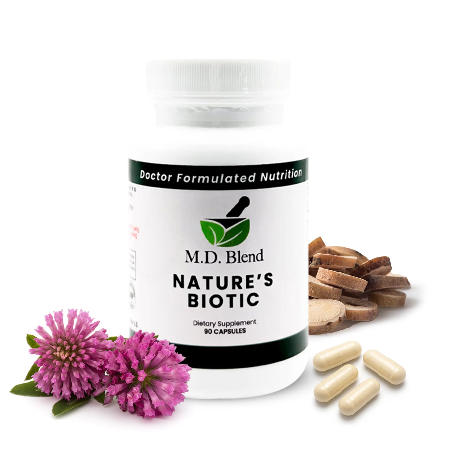Nature’s Biotic Berberine Supplement for Daily Wellness Support with Blend of Oregano, Garlic, Vitamins C & B6, Magnesium, and Zinc, 90 Capsules (Pack of 1) M.D. BlendAu supplements