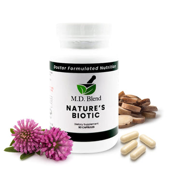 Nature’s Biotic Berberine Supplement for Daily Wellness Support with Blend of Oregano, Garlic, Vitamins C & B6, Magnesium, and Zinc, 90 Capsules (Pack of 1) M.D. BlendAu supplements